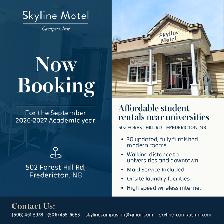 Now Booking Rooms for the September 2026/2027 Academic year.