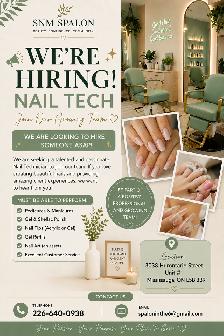 Nail Technician Wanted – Hiring ASAP (Mississauga)