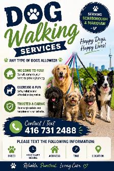 Dog walking in the East end