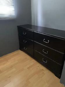 6 Drawer dresser Expresso color pewter handles$350obo