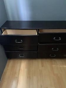 6 Drawer dresser Expresso color pewter handles$350obo - Photo 5