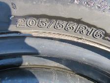 Bridgestone Blizzak WS90/Winter Warrior 205 55 R16 Tires & Rims - Photo 4