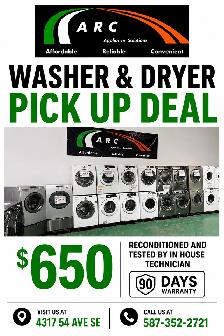 Blowout Sale Washer & Dryer Sale Pick Up Deal $650 Only
