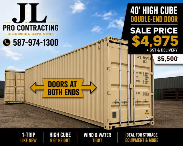 40ft two door seacan shipping container
