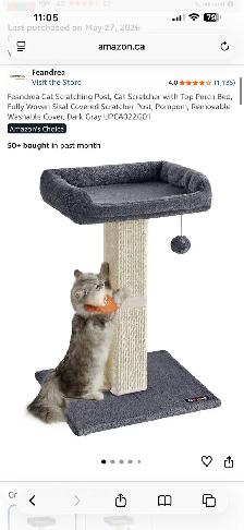 selling cat tree, scratching post, carrier,  and other items! - Photo 4