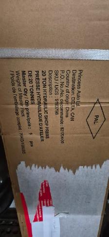 SHOP PRESS PRESSE GARAGE 20 TONS NEW SEALED 20 TONNES SCELLÉ