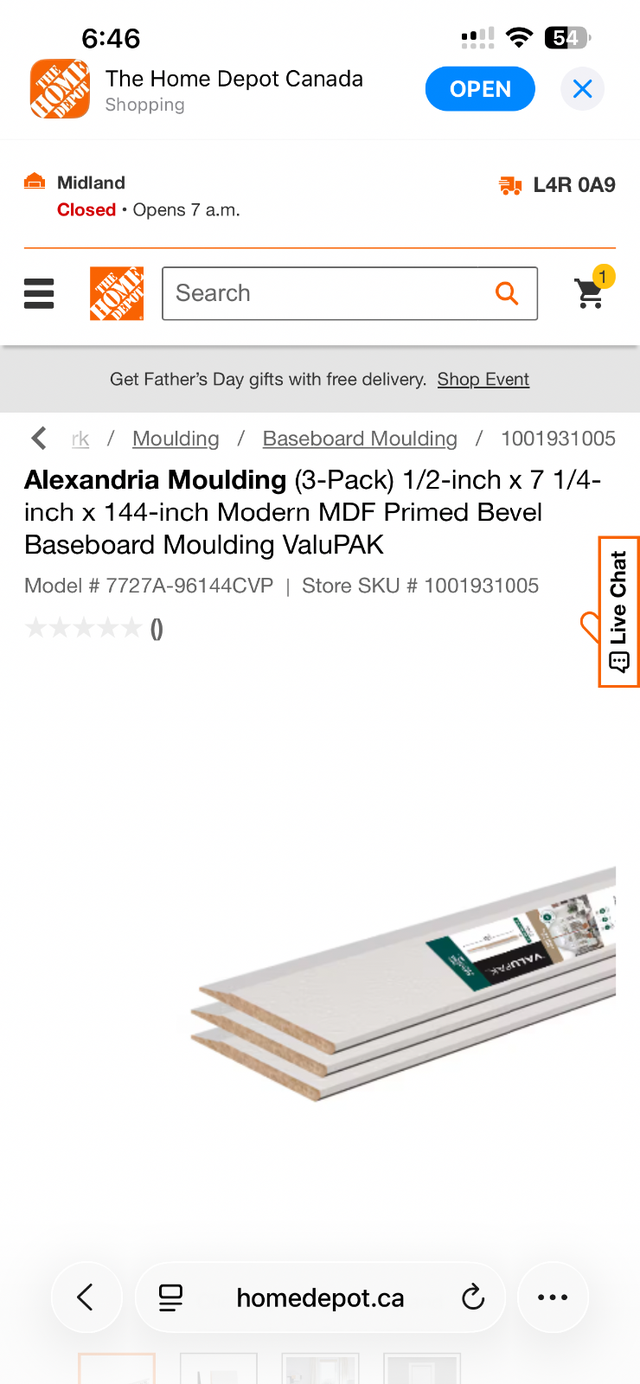 Alexandria Moulding - 7" H/14 feet long