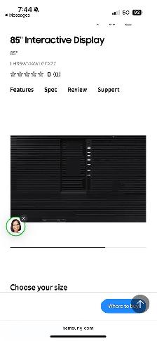 85" Samsung interactive tv - Photo 4