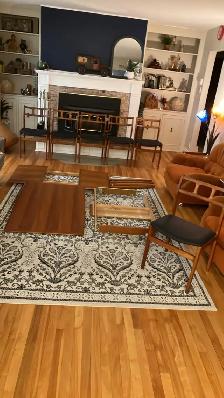 Mid century TEAK TECK. Ensemble salle à manger / GRANDE Table - Photo 8