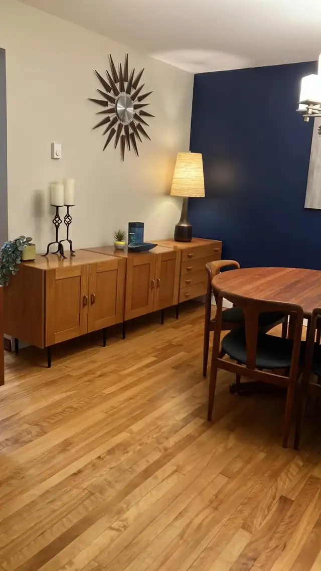 Mid century MODULAR TECK TEAK Buffet, console table, bar, bahut