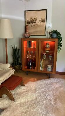 Mid century. TEAK TECK. Buffet, vaisselier, vitrine, étagère dis - Photo 9