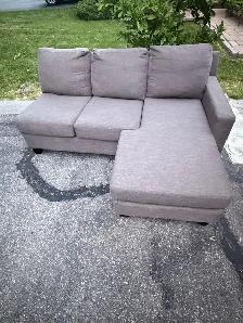 Grey Sectional Sofa with chaise