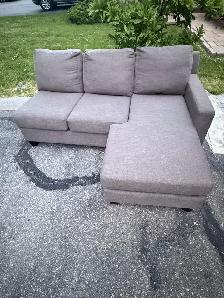 Grey Sectional Sofa with chaise - Photo 2