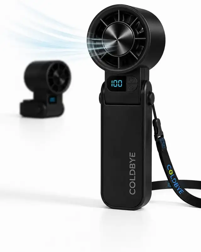 Portable Handheld Fan with Cooling Plate, 199-Speed