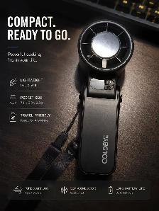 Portable Handheld Fan with Cooling Plate, 199-Speed - Photo 5