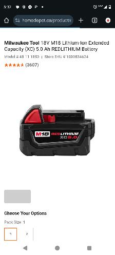 Milwaukee XC 6 battery - Photo 2