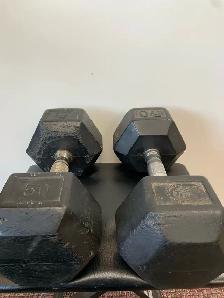 50 Pound Hex Weights