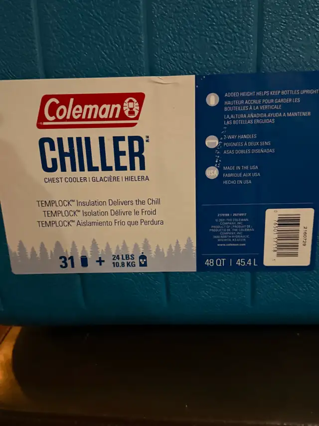Coleman cooler. 48 QT