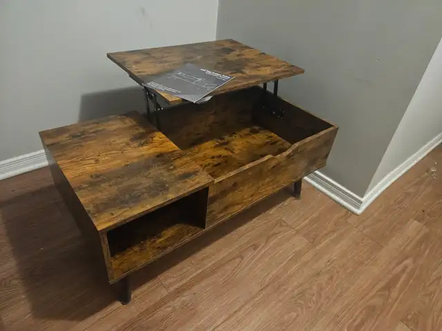 COUCH, COFFEE TABLE, & FLOOR LAMP