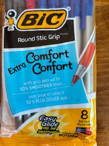 BIC Round Stick Grip Pens - 6 Packs of 8 ! - Photo 6