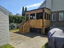 pave uni / muret / patio bois traite, composite / cloture - Photo 6