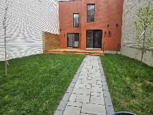 pave uni / muret / patio bois traite, composite / cloture - Photo 9