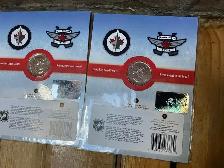2. 2011-12 "GO WINNIPEG JETS GO" Commemorative 50 Cent Coin