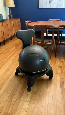 Chaise ballon d'équilibre Gaiam / chaise de bureau / chaise d'ex - Photo 2