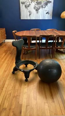Chaise ballon d'équilibre Gaiam / chaise de bureau / chaise d'ex - Photo 3