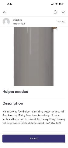 Helper Needed