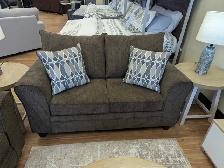 Minhas 1828 Brown Sofa/Love