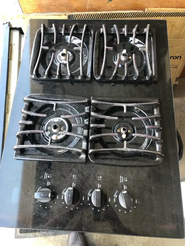 Gas counter top stove.