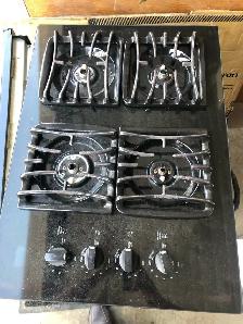 Gas counter top stove.