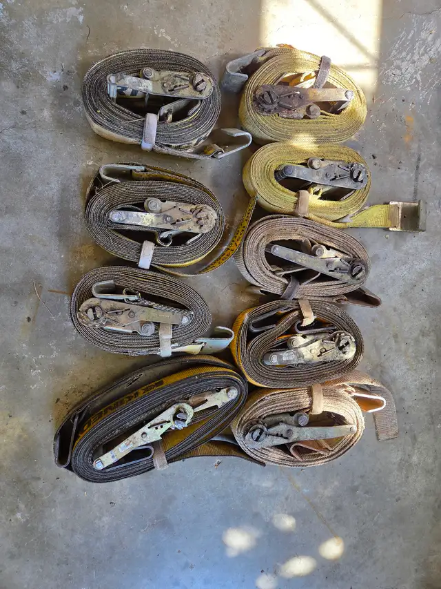 Heavy ratchet straps