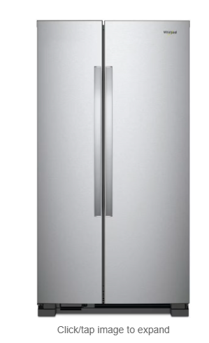 Whirlpool 33' 22 Cu. Ft. Side-by-Side Refrigerator – WRS312SNHM