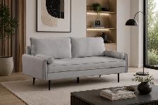 METRO Contemporary Grey Sofa with 2 Accent Cushions.. - Photo 2