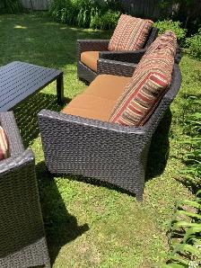 Sunbrella Outdoor Seating Set with Coffee Table - Photo 3
