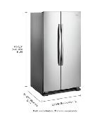 Whirlpool 33' 22 Cu. Ft. Side-by-Side Refrigerator – WRS312SNHM - Photo 2