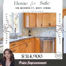 ✨ PRICE IMPROVEMENT – 198 Munroe St, West Lorne ✨