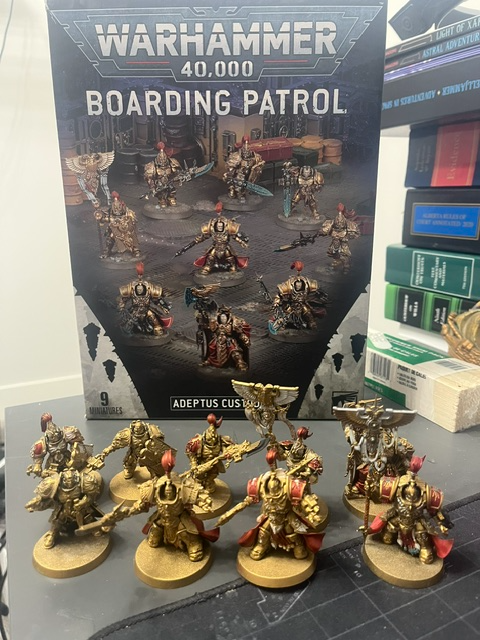 Warhammer 40K: Adeptus Custodes Boarding Patrol (Partly Painted)