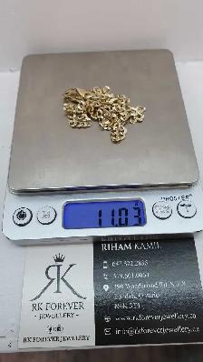 10k yellow gold chain # 414_12 - Photo 6