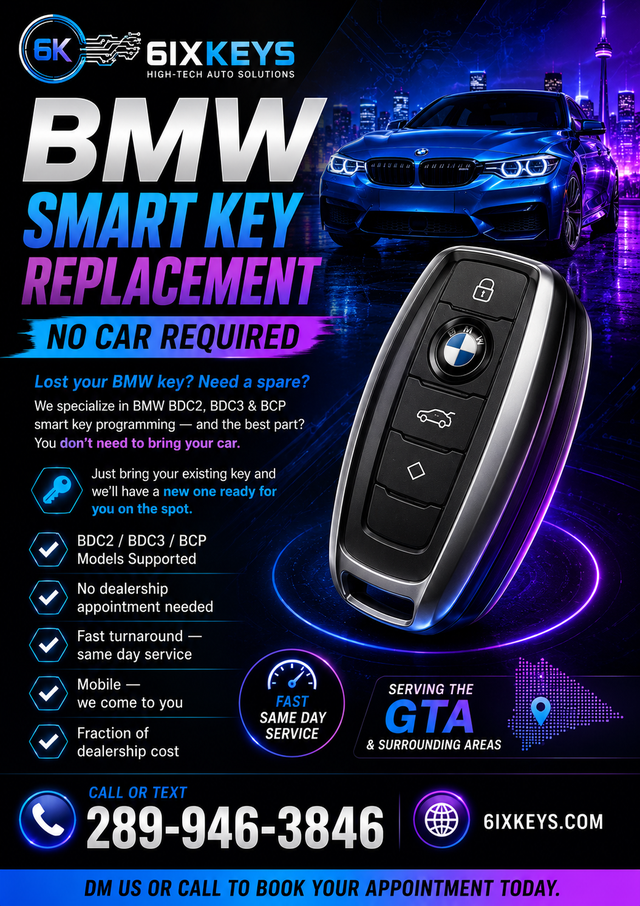 BMW Smart Key Replacement — No Car Required