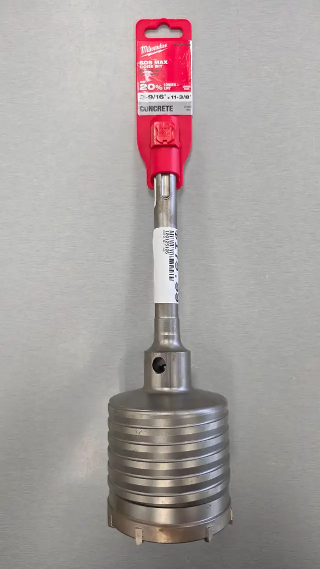 Milwaukee SDS MAX 3-9/16' x 11-3/8' Concrete Bit - BRAND NEW
