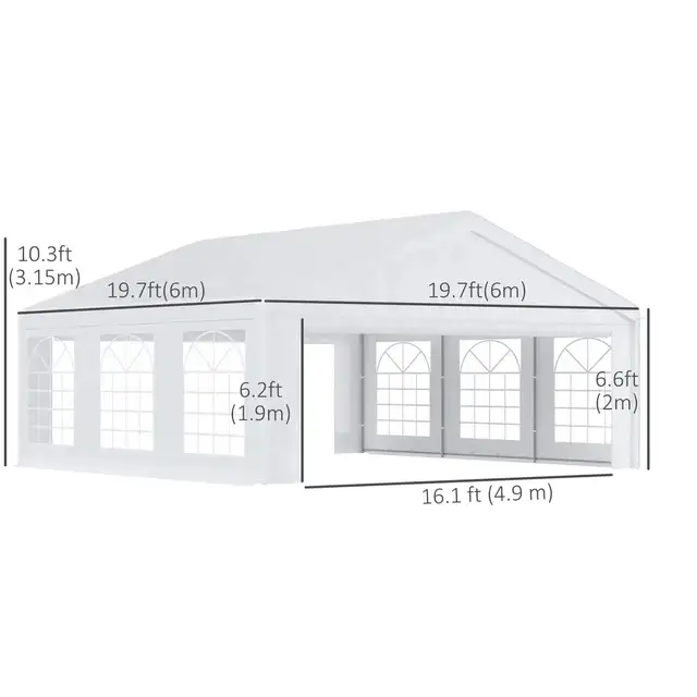 Brand New Heavy Duty 20 ft x 20 ft Party Tent Special $599