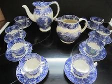 Enoch Wood ENGLISH SCENERY china tea set for 8