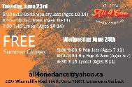 FREE Dance Class - June 23rd & June 24th