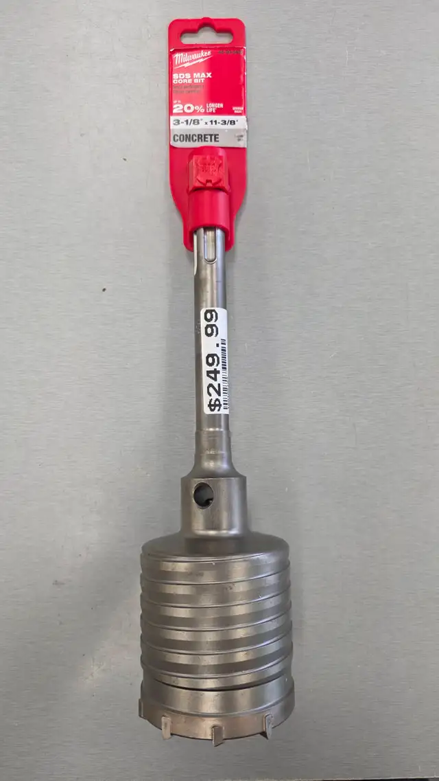 Milwaukee SDS MAX 3-1/8' X 11-3/8' Concrete Bit - BRAND NEW