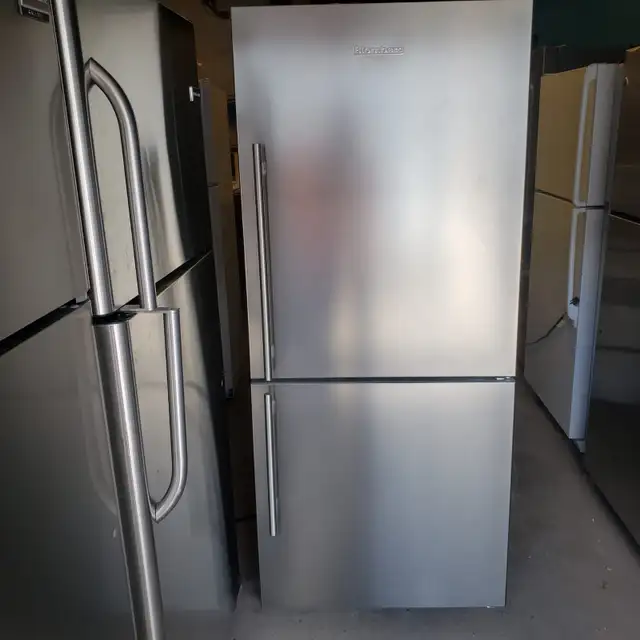 Excellent fridge bottom freezer "Blomberg"  Stainless as new.