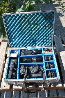 Minolta XD11 35mm Camera, accessories and aluminium case