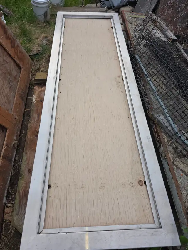 Stainless Steel Sign Frame for Commercial Building.
